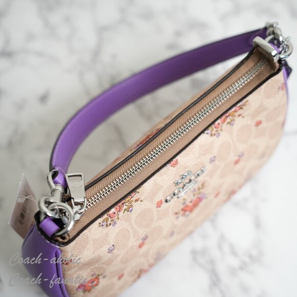 NWT Coach CAL37 Teri Shoulder Bag In Signature Canvas With Floral Print - Picture 9 of 10